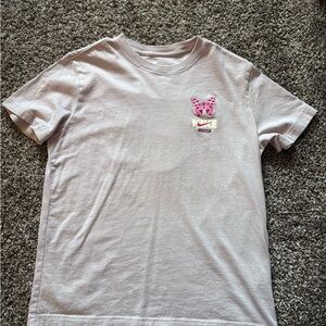 Nike Light Pink Tee with Butterfly Design